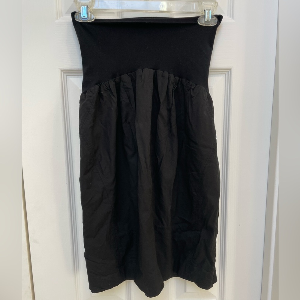 Black maternity skirt